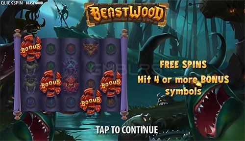 Spela med Bonus free spins i Beastwood slot