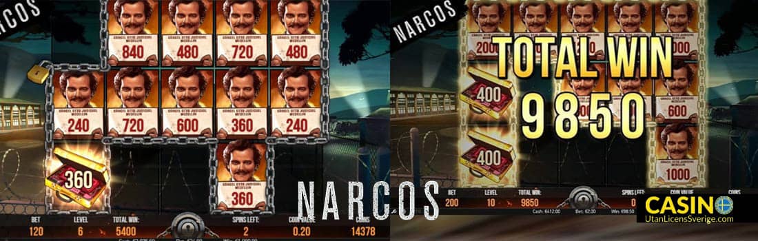 Storvinst i Narcos Slot från NetEnt